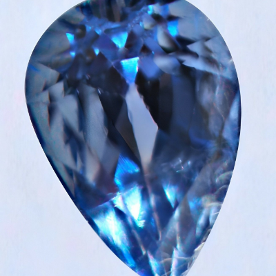 Cornflower Blue Sapphire Neelam Pear Cut 2 to 4 Carat Natural Loose Gemstone