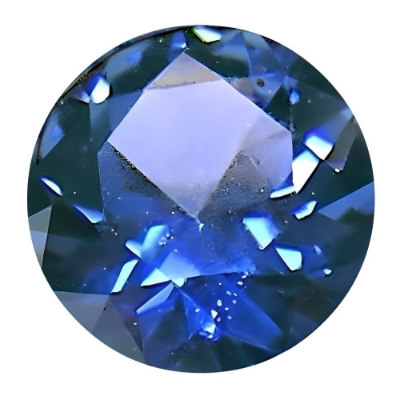 Natural Blue Sapphire Neelam Round Brilliant Cut 1 to 3 Carat Loose Stone