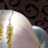 Yellow Sapphire Pukhraj Briolette Drop Earrings in 18K Gold for Festive Wear